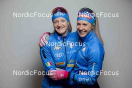 30.11.2021, Lillehammer, Norway (NOR): Greta Laurent (ITA), Lucia Scardoni (ITA), (l-r)  - FIS world cup cross-country, photoshooting, Lillehammer (NOR). www.nordicfocus.com. © Modica/NordicFocus. Every downloaded picture is fee-liable.