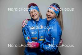 30.11.2021, Lillehammer, Norway (NOR): Greta Laurent (ITA), Lucia Scardoni (ITA), (l-r)  - FIS world cup cross-country, photoshooting, Lillehammer (NOR). www.nordicfocus.com. © Modica/NordicFocus. Every downloaded picture is fee-liable.