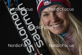 30.11.2021, Lillehammer, Norway (NOR): Jessie Diggins (USA) - FIS world cup cross-country, photoshooting, Lillehammer (NOR). www.nordicfocus.com. © Thibaut/NordicFocus. Every downloaded picture is fee-liable.