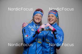 30.11.2021, Lillehammer, Norway (NOR): Greta Laurent (ITA), Lucia Scardoni (ITA), (l-r)  - FIS world cup cross-country, photoshooting, Lillehammer (NOR). www.nordicfocus.com. © Modica/NordicFocus. Every downloaded picture is fee-liable.