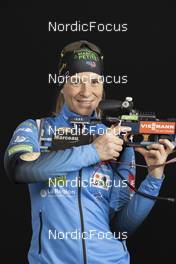 01.12.2021, Oestersund, Sweden, (SWE): Anais Bescond (FRA) - IBU World Cup Biathlon, photoshooting, Oestersund (SWE). www.nordicfocus.com. © Manzoni/NordicFocus. Every downloaded picture is fee-liable.