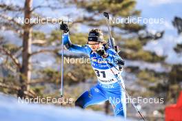 18.03.2022, Oslo, Norway (NOR): Anais Chevalier-Bouchet (FRA) - IBU World Cup Biathlon, sprint women, Oslo (NOR). www.nordicfocus.com. © Manzoni/NordicFocus. Every downloaded picture is fee-liable.