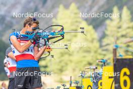 25.08.2022, Bessans, France (FRA): Theo Guiraud Poillot (FRA) - Biathlon summer training, Bessans (FRA). www.nordicfocus.com. © Authamayou/NordicFocus. Every downloaded picture is fee-liable.