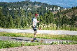 30.08.2022, Lavaze, Italy (ITA): Johannes Thingnes Boe (NOR) - Biathlon summer training, Lavaze (ITA). www.nordicfocus.com. © Vanzetta/NordicFocus. Every downloaded picture is fee-liable.