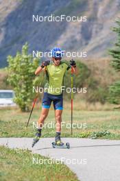 26.08.2022, Bessans, France (FRA): Oscar Lombardot (FRA) - Biathlon summer training, Bessans (FRA). www.nordicfocus.com. © Authamayou/NordicFocus. Every downloaded picture is fee-liable.