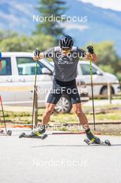 27.08.2022, Bessans, France (FRA): Quentin Fillon-Maillet (FRA) - Biathlon summer training, Bessans (FRA). www.nordicfocus.com. © Authamayou/NordicFocus. Every downloaded picture is fee-liable.