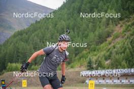 26.08.2022, Bessans, France (FRA): Damien Levet (FRA) - Biathlon summer training, Bessans (FRA). www.nordicfocus.com. © Authamayou/NordicFocus. Every downloaded picture is fee-liable.