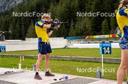 31.08.2022, Antholz, Italy (ITA): Sebastian Samuelsson (SWE) - Biathlon summer training, Antholz (ITA). www.nordicfocus.com. © Barbieri/NordicFocus. Every downloaded picture is fee-liable.