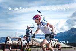 30.08.2022, Lavaze, Italy (ITA): Johannes Thingnes Boe (NOR) - Biathlon summer training, Lavaze (ITA). www.nordicfocus.com. © Vanzetta/NordicFocus. Every downloaded picture is fee-liable.