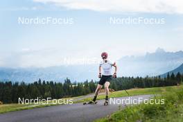 30.08.2022, Lavaze, Italy (ITA): Johannes Thingnes Boe (NOR) - Biathlon summer training, Lavaze (ITA). www.nordicfocus.com. © Vanzetta/NordicFocus. Every downloaded picture is fee-liable.