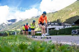 01.09.2022, Antholz, Italy (ITA): Elvira Oeberg (SWE), Tilda Johansson (SWE), Mona Brorsson (SWE), Hanna Oeberg (SWE), (l-r)  - Biathlon summer training, Antholz (ITA). www.nordicfocus.com. © Barbieri/NordicFocus. Every downloaded picture is fee-liable.