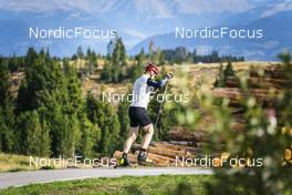 30.08.2022, Lavaze, Italy (ITA): Johannes Thingnes Boe (NOR) - Biathlon summer training, Lavaze (ITA). www.nordicfocus.com. © Vanzetta/NordicFocus. Every downloaded picture is fee-liable.