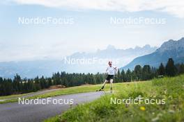 30.08.2022, Lavaze, Italy (ITA): Johannes Thingnes Boe (NOR) - Biathlon summer training, Lavaze (ITA). www.nordicfocus.com. © Vanzetta/NordicFocus. Every downloaded picture is fee-liable.