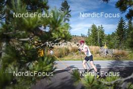 30.08.2022, Lavaze, Italy (ITA): Johannes Thingnes Boe (NOR) - Biathlon summer training, Lavaze (ITA). www.nordicfocus.com. © Vanzetta/NordicFocus. Every downloaded picture is fee-liable.