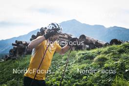 30.08.2022, Lavaze, Italy (ITA): Sturla Holm Laegreid (NOR) - Biathlon summer training, Lavaze (ITA). www.nordicfocus.com. © Vanzetta/NordicFocus. Every downloaded picture is fee-liable.