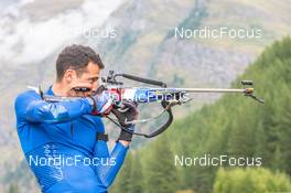 26.08.2022, Bessans, France (FRA): Quentin Fillon-Maillet (FRA) - Biathlon summer training, Bessans (FRA). www.nordicfocus.com. © Authamayou/NordicFocus. Every downloaded picture is fee-liable.