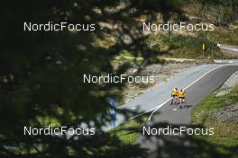 30.08.2022, Lavaze, Italy (ITA): Sturla Holm Laegreid (NOR), Vetle Sjaastad Christiansen (NOR), (l-r)  - Biathlon summer training, Lavaze (ITA). www.nordicfocus.com. © Vanzetta/NordicFocus. Every downloaded picture is fee-liable.