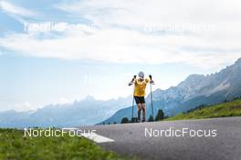 30.08.2022, Lavaze, Italy (ITA): Sturla Holm Laegreid (NOR) - Biathlon summer training, Lavaze (ITA). www.nordicfocus.com. © Vanzetta/NordicFocus. Every downloaded picture is fee-liable.