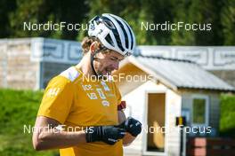 30.08.2022, Lavaze, Italy (ITA): Sturla Holm Laegreid (NOR) - Biathlon summer training, Lavaze (ITA). www.nordicfocus.com. © Vanzetta/NordicFocus. Every downloaded picture is fee-liable.