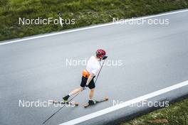 01.09.2022, Lavaze, Italy (ITA): Johannes Thingnes Boe (NOR) - Biathlon summer training, Lavaze (ITA). www.nordicfocus.com. © Vanzetta/NordicFocus. Every downloaded picture is fee-liable.