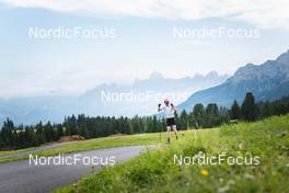 30.08.2022, Lavaze, Italy (ITA): Johannes Thingnes Boe (NOR) - Biathlon summer training, Lavaze (ITA). www.nordicfocus.com. © Vanzetta/NordicFocus. Every downloaded picture is fee-liable.