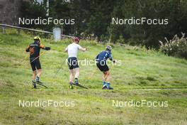 02.09.2022, Lavaze, Italy (ITA): Johannes Thingnes Boe (NOR), Vetle Sjaastad Christiansen (NOR), (l-r)  - Biathlon summer training, Lavaze (ITA). www.nordicfocus.com. © Vanzetta/NordicFocus. Every downloaded picture is fee-liable.