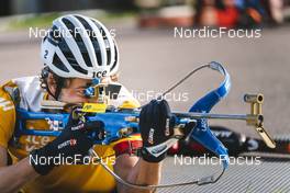 30.08.2022, Lavaze, Italy (ITA): Sturla Holm Laegreid (NOR) - Biathlon summer training, Lavaze (ITA). www.nordicfocus.com. © Vanzetta/NordicFocus. Every downloaded picture is fee-liable.