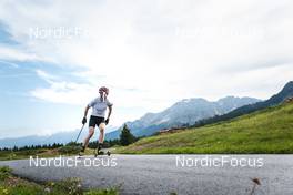 30.08.2022, Lavaze, Italy (ITA): Johannes Thingnes Boe (NOR) - Biathlon summer training, Lavaze (ITA). www.nordicfocus.com. © Vanzetta/NordicFocus. Every downloaded picture is fee-liable.