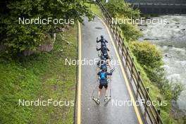 08.09.2022, Lavaze, Italy (ITA): Mona Brorsson (SWE), Elvira Oeberg (SWE), Tilda Johansson (SWE), Hanna Oeberg (SWE), (l-r)  - Biathlon summer training, Lavaze (ITA). www.nordicfocus.com. © Vanzetta/NordicFocus. Every downloaded picture is fee-liable.