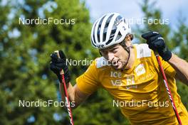 30.08.2022, Lavaze, Italy (ITA): Sturla Holm Laegreid (NOR) - Biathlon summer training, Lavaze (ITA). www.nordicfocus.com. © Vanzetta/NordicFocus. Every downloaded picture is fee-liable.