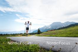 30.08.2022, Lavaze, Italy (ITA): Johannes Thingnes Boe (NOR) - Biathlon summer training, Lavaze (ITA). www.nordicfocus.com. © Vanzetta/NordicFocus. Every downloaded picture is fee-liable.