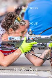 25.08.2022, Bessans, France (FRA): Lou Jeanmonnot (FRA) - Biathlon summer training, Bessans (FRA). www.nordicfocus.com. © Authamayou/NordicFocus. Every downloaded picture is fee-liable.
