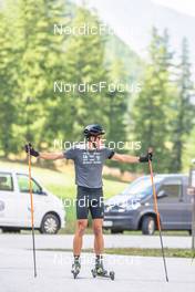 27.08.2022, Bessans, France (FRA): Quentin Fillon-Maillet (FRA) - Biathlon summer training, Bessans (FRA). www.nordicfocus.com. © Authamayou/NordicFocus. Every downloaded picture is fee-liable.