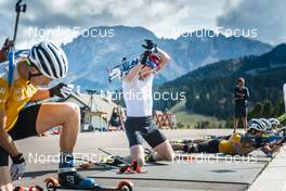 30.08.2022, Lavaze, Italy (ITA): Johannes Thingnes Boe (NOR) - Biathlon summer training, Lavaze (ITA). www.nordicfocus.com. © Vanzetta/NordicFocus. Every downloaded picture is fee-liable.