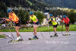 01.09.2022, Antholz, Italy (ITA): Hanna Oeberg (SWE), Elvira Oeberg (SWE), Mona Brorsson (SWE), Tilda Johansson (SWE), (l-r)  - Biathlon summer training, Antholz (ITA). www.nordicfocus.com. © Barbieri/NordicFocus. Every downloaded picture is fee-liable.