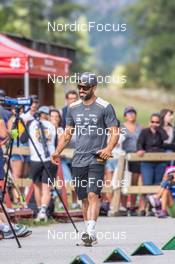 25.08.2022, Bessans, France (FRA): Simon Fourcade (FRA), Coach Team France - Biathlon summer training, Bessans (FRA). www.nordicfocus.com. © Authamayou/NordicFocus. Every downloaded picture is fee-liable.