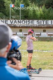 26.08.2022, Bessans, France (FRA): Anaïs Chevalier (FRA) - Biathlon summer training, Bessans (FRA). www.nordicfocus.com. © Authamayou/NordicFocus. Every downloaded picture is fee-liable.