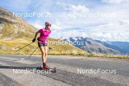 29.08.2022, Bessans, France (FRA): Chloé Chevalier (FRA) - Biathlon summer training, Bessans (FRA). www.nordicfocus.com. © Authamayou/NordicFocus. Every downloaded picture is fee-liable.