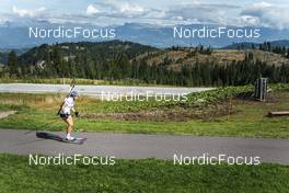 30.08.2022, Lavaze, Italy (ITA): Ida Lien (NOR) - Biathlon summer training, Lavaze (ITA). www.nordicfocus.com. © Vanzetta/NordicFocus. Every downloaded picture is fee-liable.