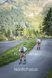 02.09.2022, Lavaze, Italy (ITA): Karoline Knotten (NOR), Ragnhild Femsteinevik (NOR), (l-r)  - Biathlon summer training, Lavaze (ITA). www.nordicfocus.com. © Vanzetta/NordicFocus. Every downloaded picture is fee-liable.