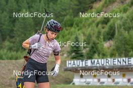 26.08.2022, Bessans, France (FRA): Fany Bertrand (FRA) - Biathlon summer training, Bessans (FRA). www.nordicfocus.com. © Authamayou/NordicFocus. Every downloaded picture is fee-liable.