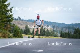 30.08.2022, Lavaze, Italy (ITA): Johannes Thingnes Boe (NOR) - Biathlon summer training, Lavaze (ITA). www.nordicfocus.com. © Vanzetta/NordicFocus. Every downloaded picture is fee-liable.