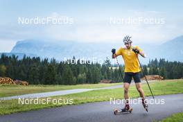 30.08.2022, Lavaze, Italy (ITA): Sturla Holm Laegreid (NOR) - Biathlon summer training, Lavaze (ITA). www.nordicfocus.com. © Vanzetta/NordicFocus. Every downloaded picture is fee-liable.