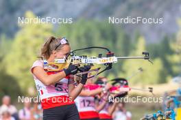 25.08.2022, Bessans, France (FRA): Oceane Michelon (FRA) - Biathlon summer training, Bessans (FRA). www.nordicfocus.com. © Authamayou/NordicFocus. Every downloaded picture is fee-liable.