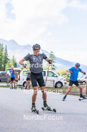 27.08.2022, Bessans, France (FRA): Quentin Fillon-Maillet (FRA) - Biathlon summer training, Bessans (FRA). www.nordicfocus.com. © Authamayou/NordicFocus. Every downloaded picture is fee-liable.