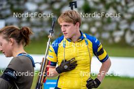 31.08.2022, Antholz, Italy (ITA): Sebastian Samuelsson (SWE) - Biathlon summer training, Antholz (ITA). www.nordicfocus.com. © Barbieri/NordicFocus. Every downloaded picture is fee-liable.