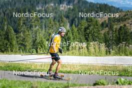 30.08.2022, Lavaze, Italy (ITA): Sturla Holm Laegreid (NOR) - Biathlon summer training, Lavaze (ITA). www.nordicfocus.com. © Vanzetta/NordicFocus. Every downloaded picture is fee-liable.