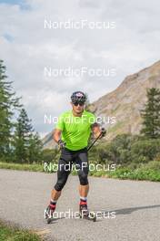 26.08.2022, Bessans, France (FRA): Sebastien Mahon (FRA) - Biathlon summer training, Bessans (FRA). www.nordicfocus.com. © Authamayou/NordicFocus. Every downloaded picture is fee-liable.