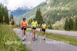 01.09.2022, Antholz, Italy (ITA): Hanna Oeberg (SWE), Elvira Oeberg (SWE), Tilda Johansson (SWE), (l-r)  - Biathlon summer training, Antholz (ITA). www.nordicfocus.com. © Barbieri/NordicFocus. Every downloaded picture is fee-liable.