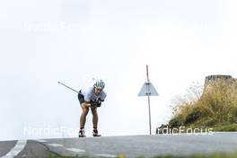 02.09.2022, Lavaze, Italy (ITA): Sturla Holm Laegreid (NOR) - Biathlon summer training, Lavaze (ITA). www.nordicfocus.com. © Vanzetta/NordicFocus. Every downloaded picture is fee-liable.